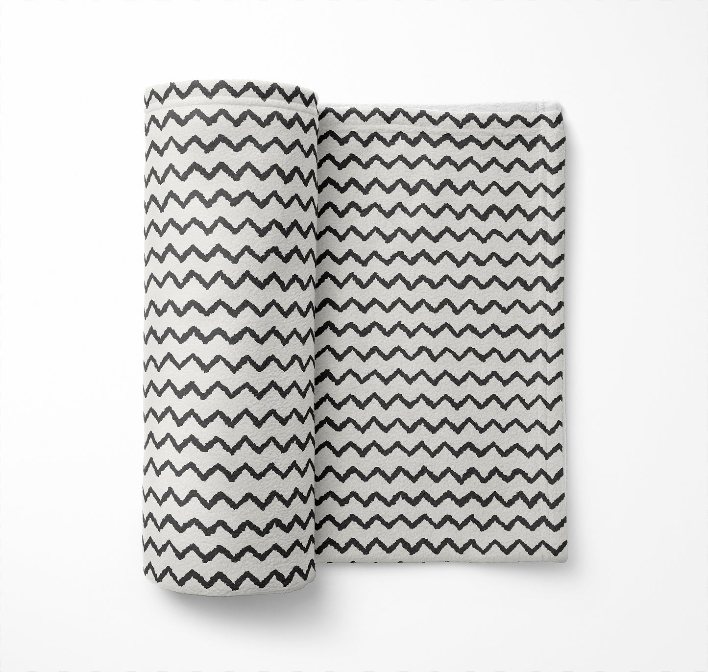 Chevron Wave Velveteen Fleece Blanket