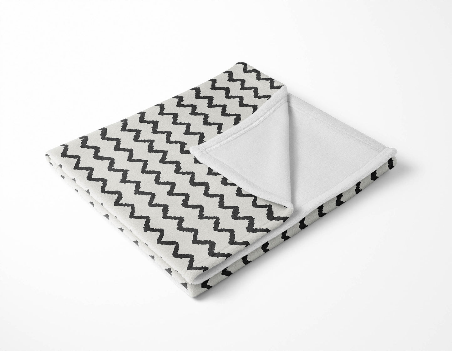 Chevron Wave Velveteen Fleece Blanket