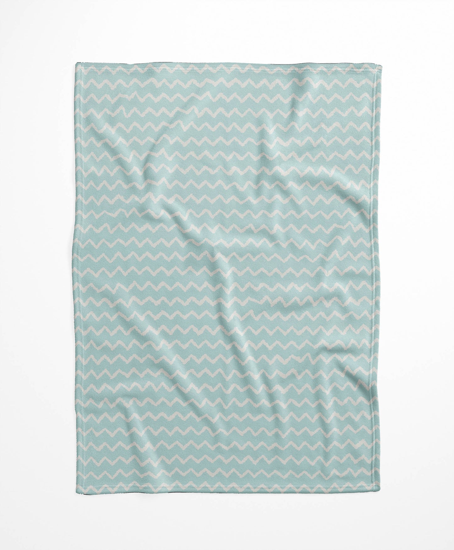 Chevron Wave Velveteen Fleece Blanket