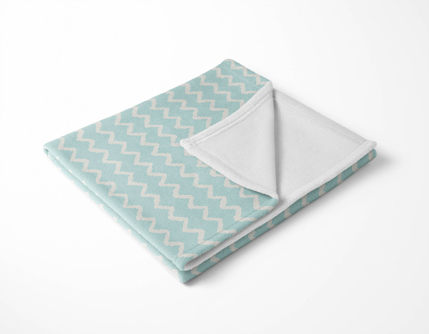 Chevron Wave Velveteen Fleece Blanket