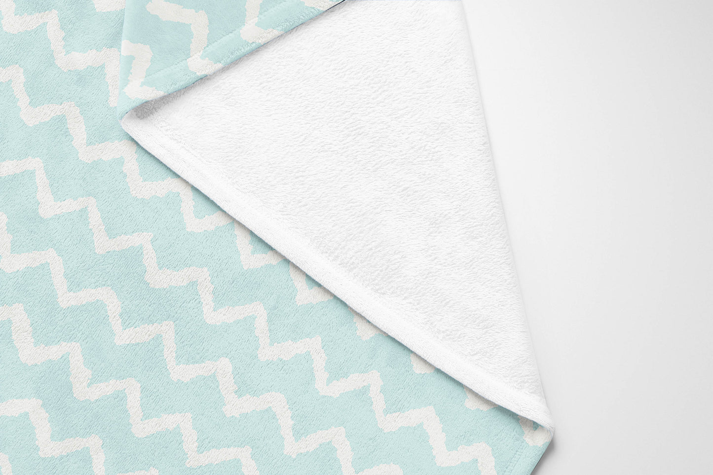 Chevron Wave Velveteen Fleece Blanket
