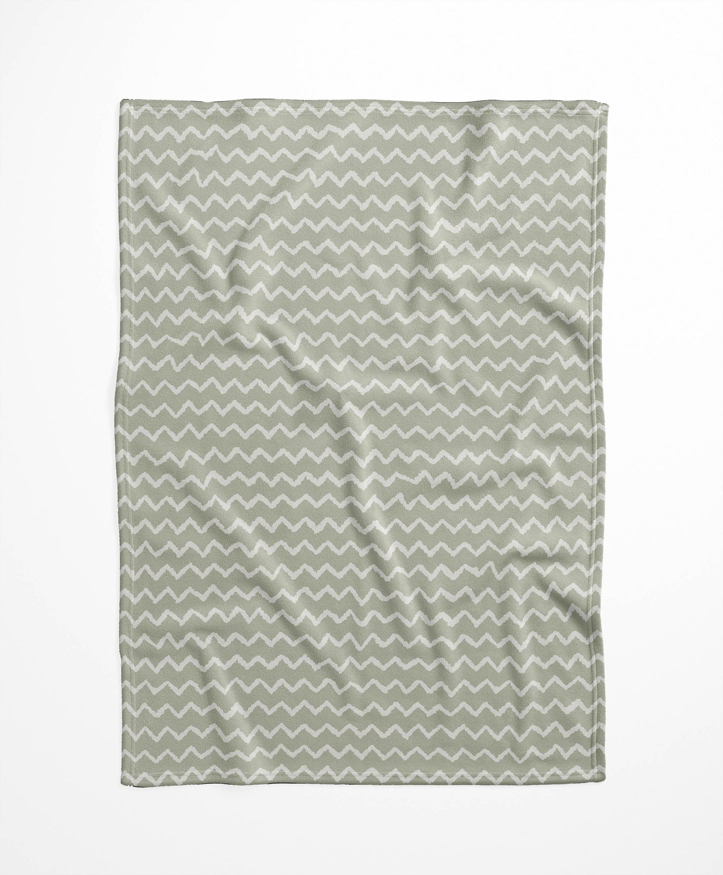 Chevron Wave Velveteen Fleece Blanket