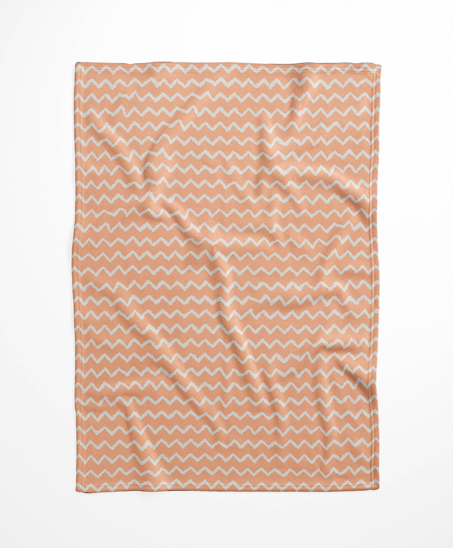 Chevron Wave Velveteen Fleece Blanket