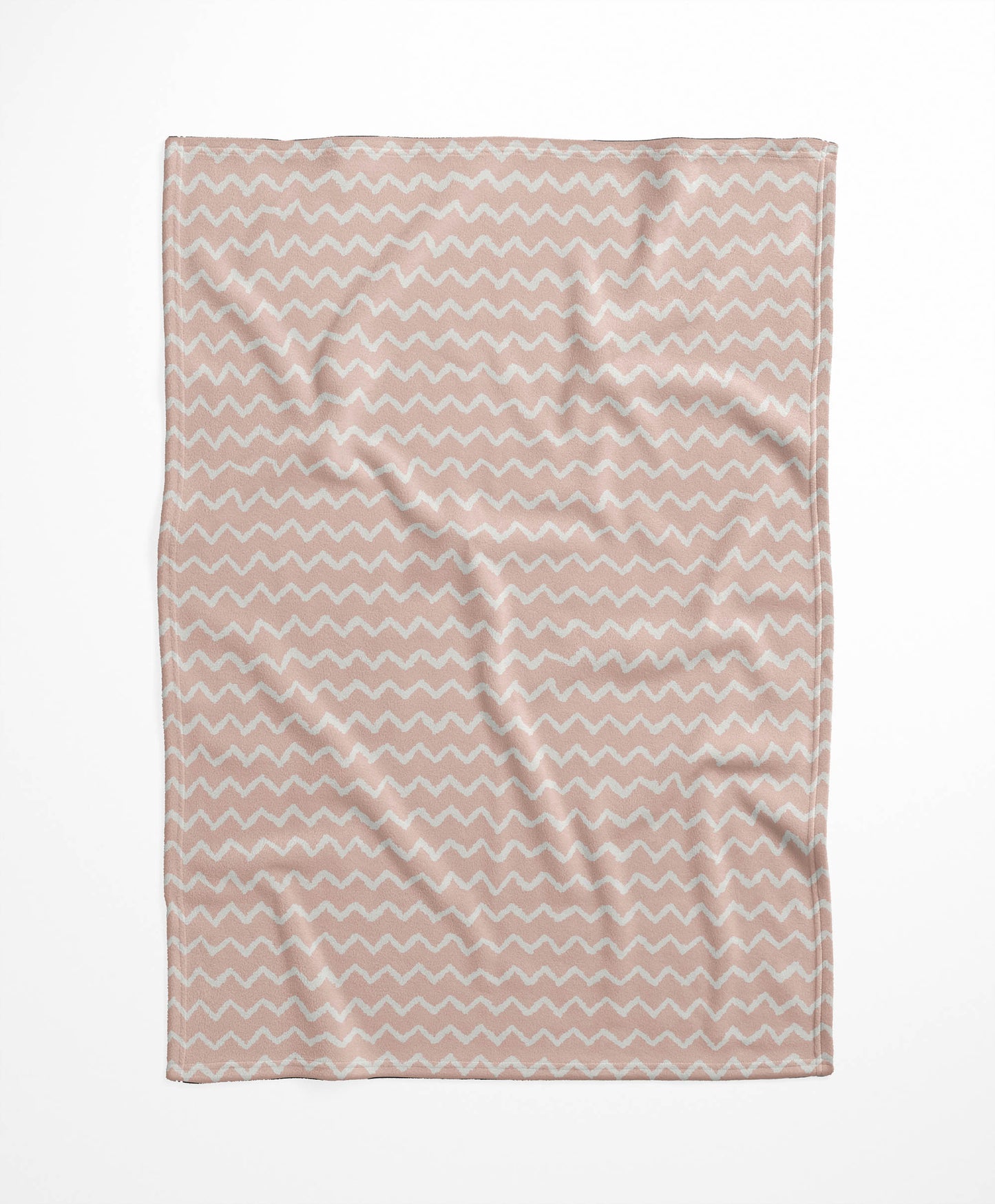 Chevron Wave Velveteen Fleece Blanket