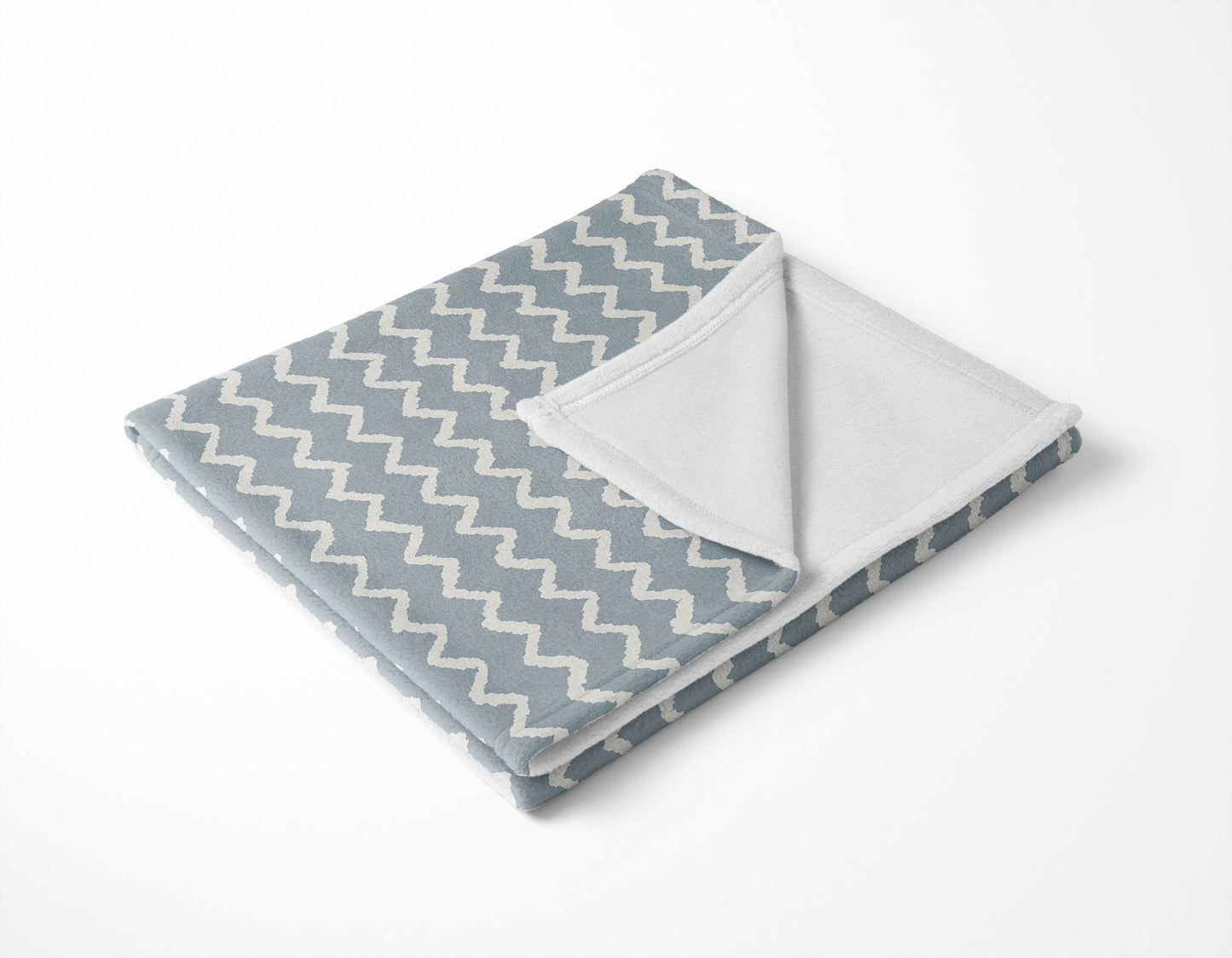 Chevron Wave Velveteen Fleece Blanket