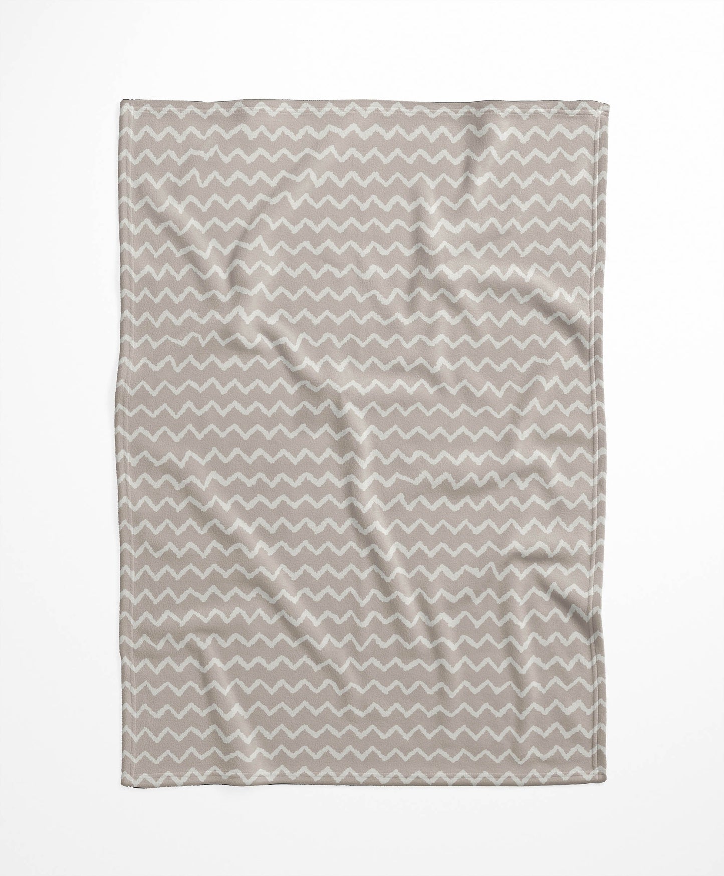 Chevron Wave Velveteen Fleece Blanket