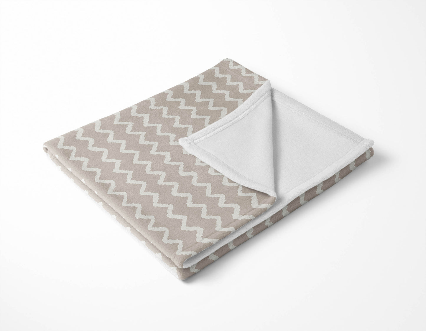 Chevron Wave Velveteen Fleece Blanket