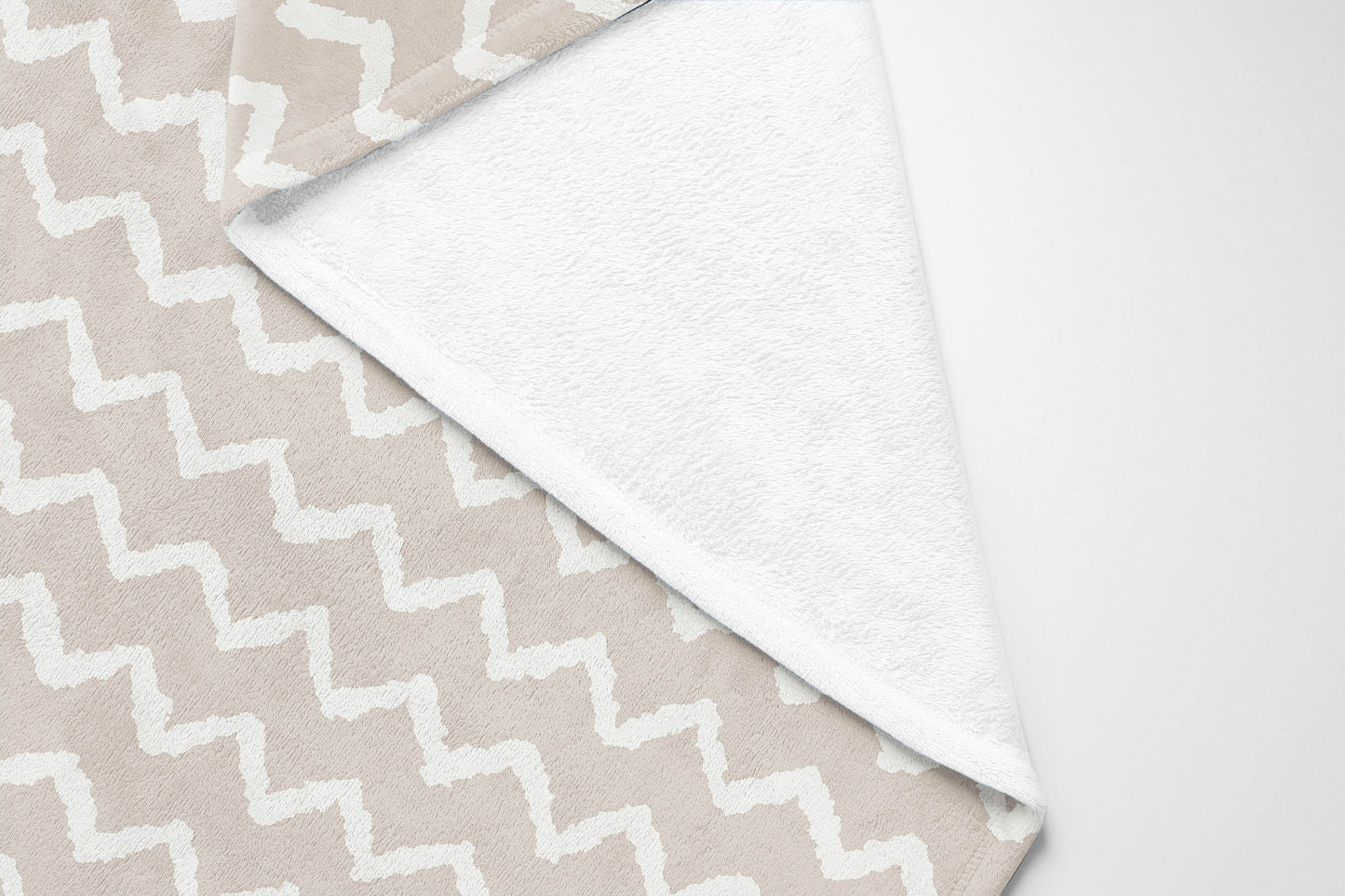 Chevron Wave Velveteen Fleece Blanket