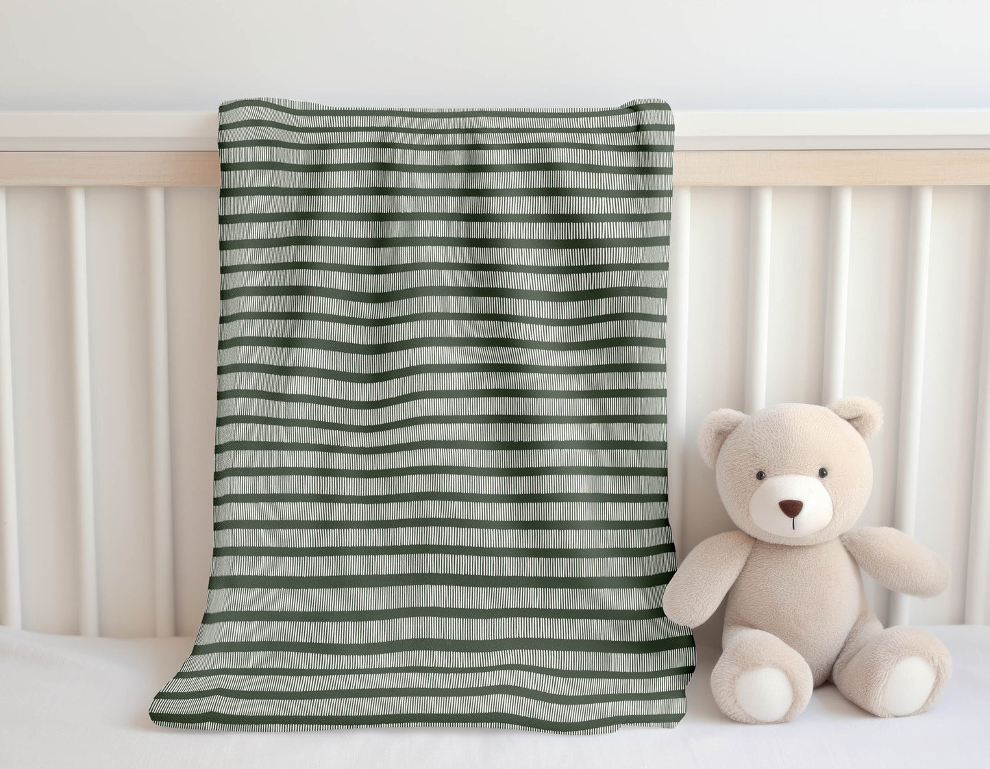Comb Row Velveteen Fleece Blanket