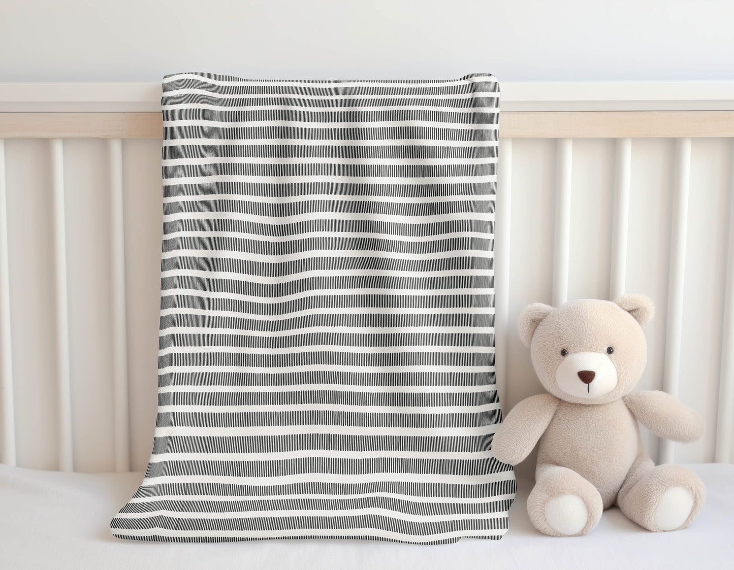 Comb Row Velveteen Fleece Blanket