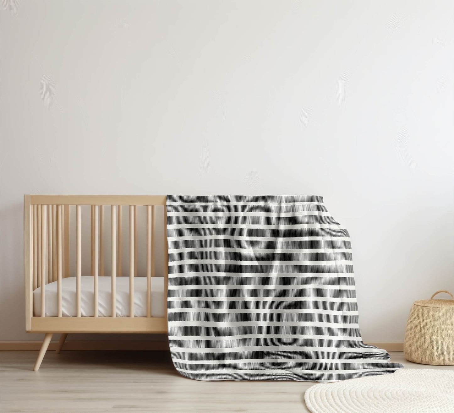 Comb Row Velveteen Fleece Blanket