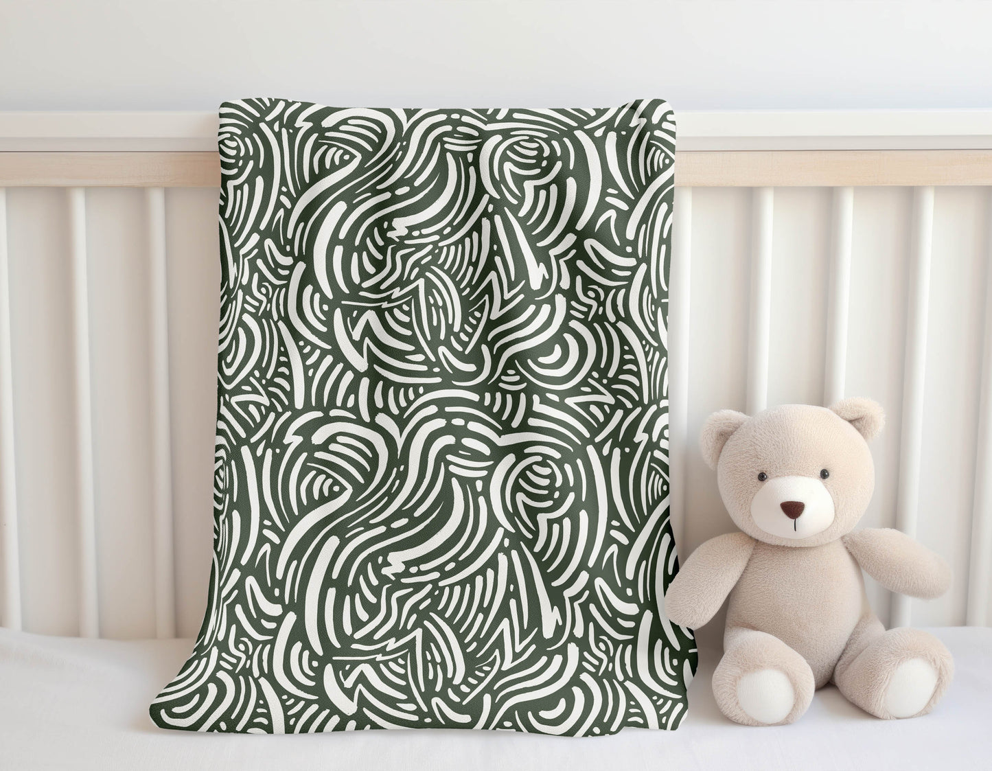 Cozy Swirl Velveteen Fleece Blanket