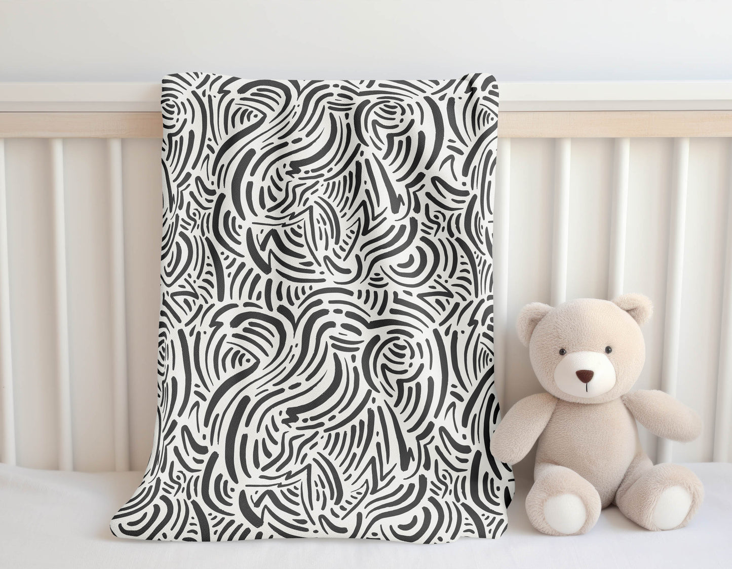 Cozy Swirl Velveteen Fleece Blanket