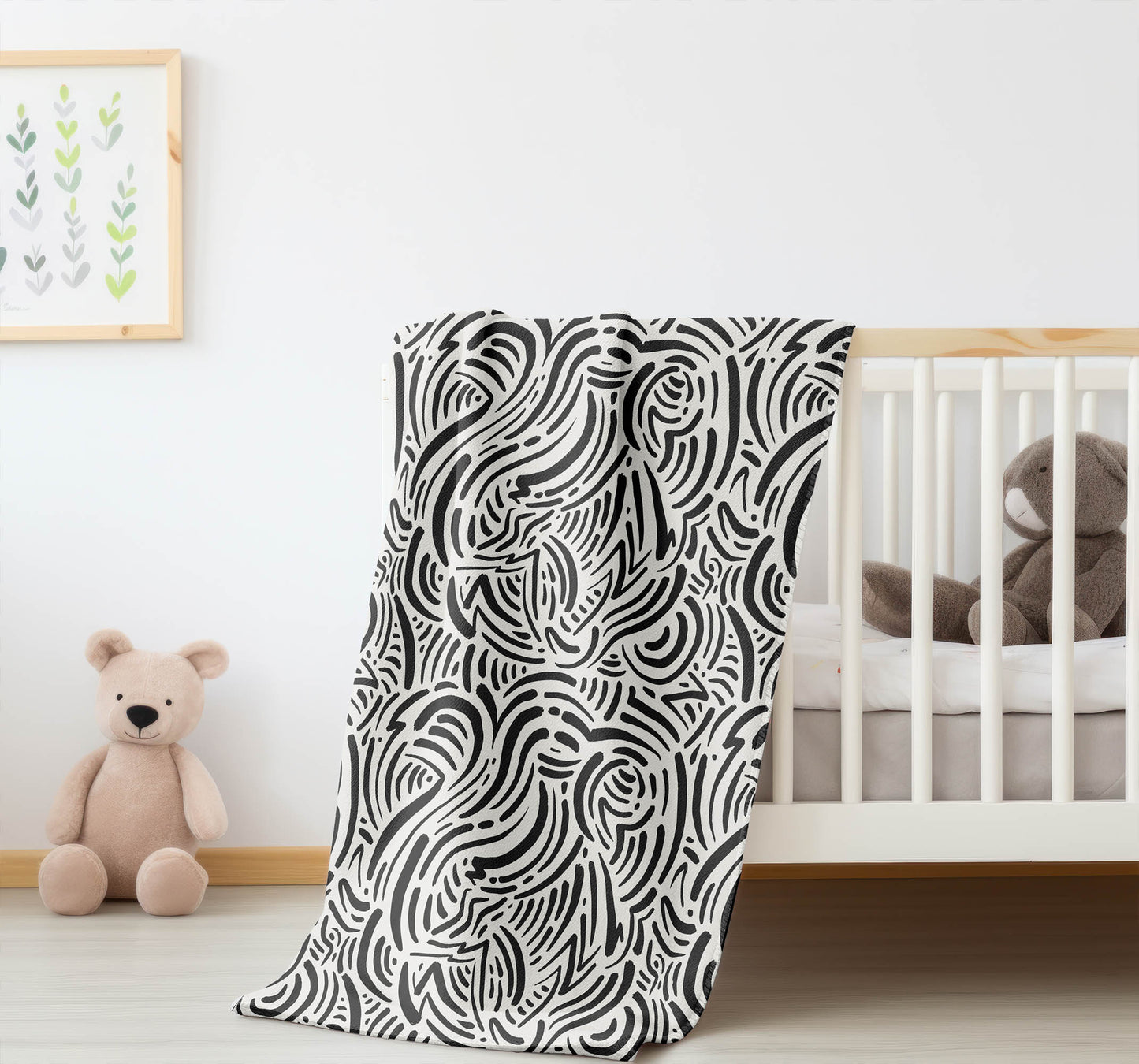 Cozy Swirl Velveteen Fleece Blanket