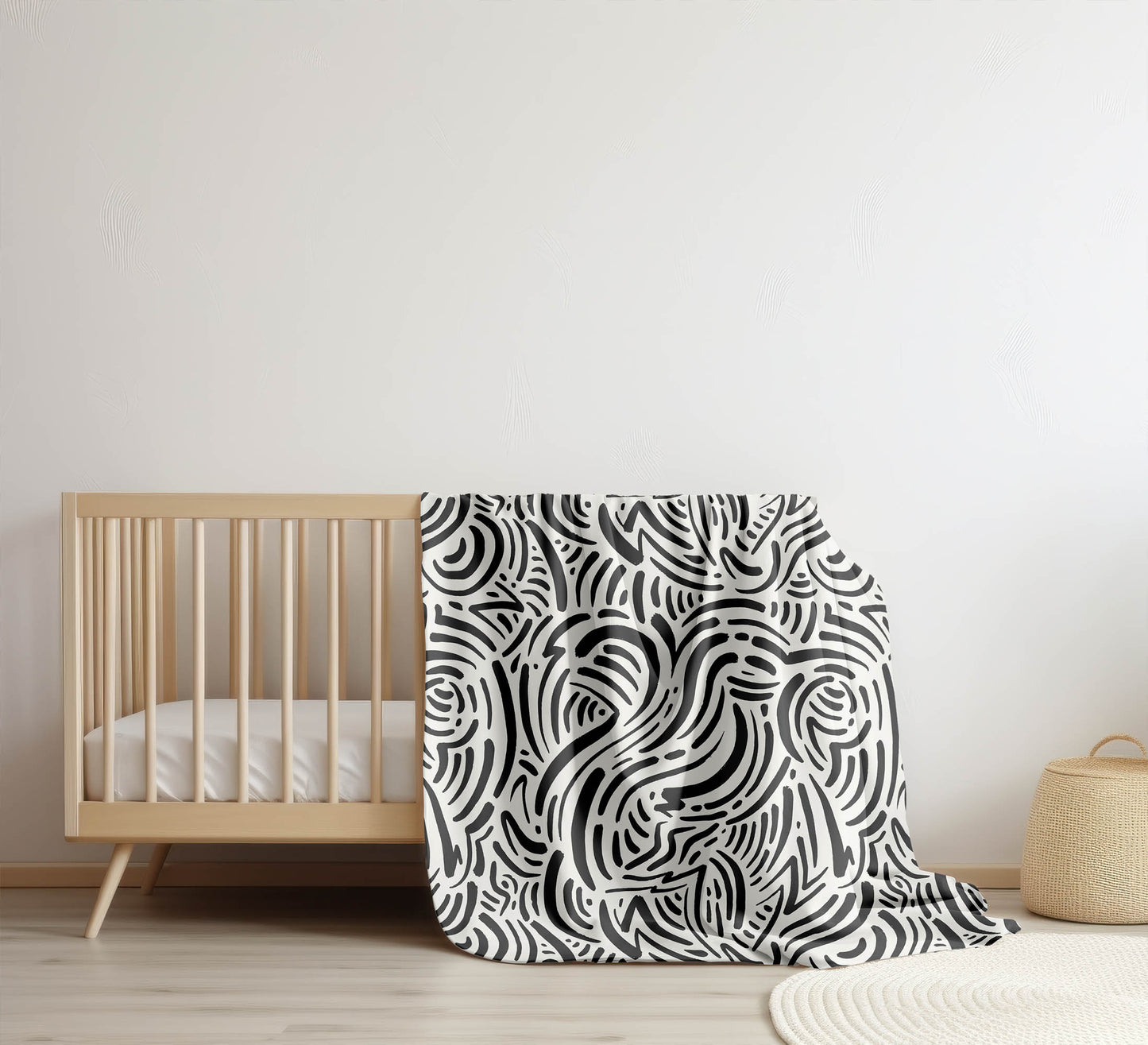 Cozy Swirl Velveteen Fleece Blanket