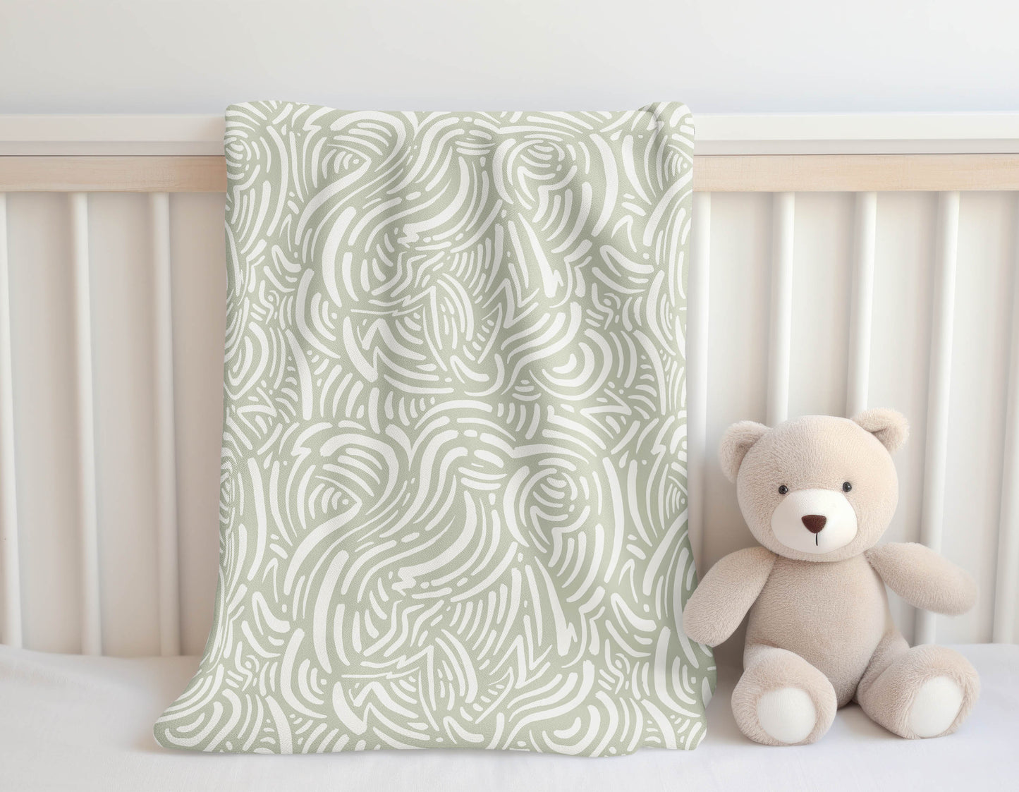 Cozy Swirl Velveteen Fleece Blanket