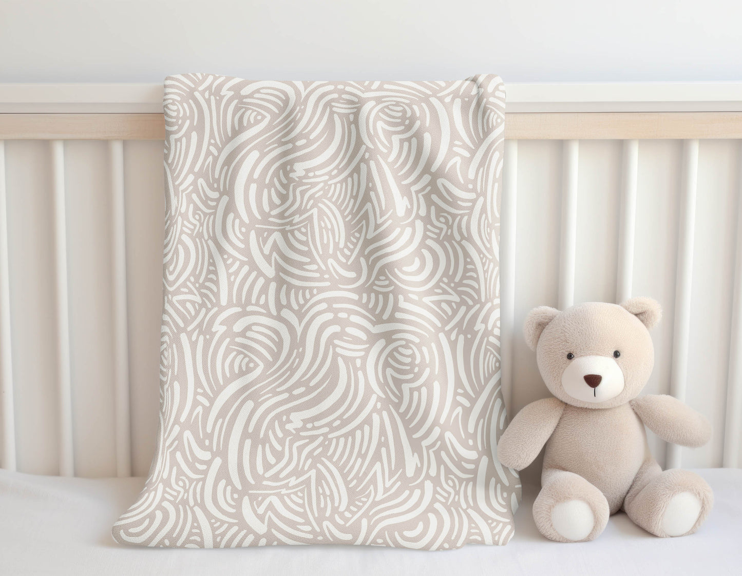 Cozy Swirl Velveteen Fleece Blanket