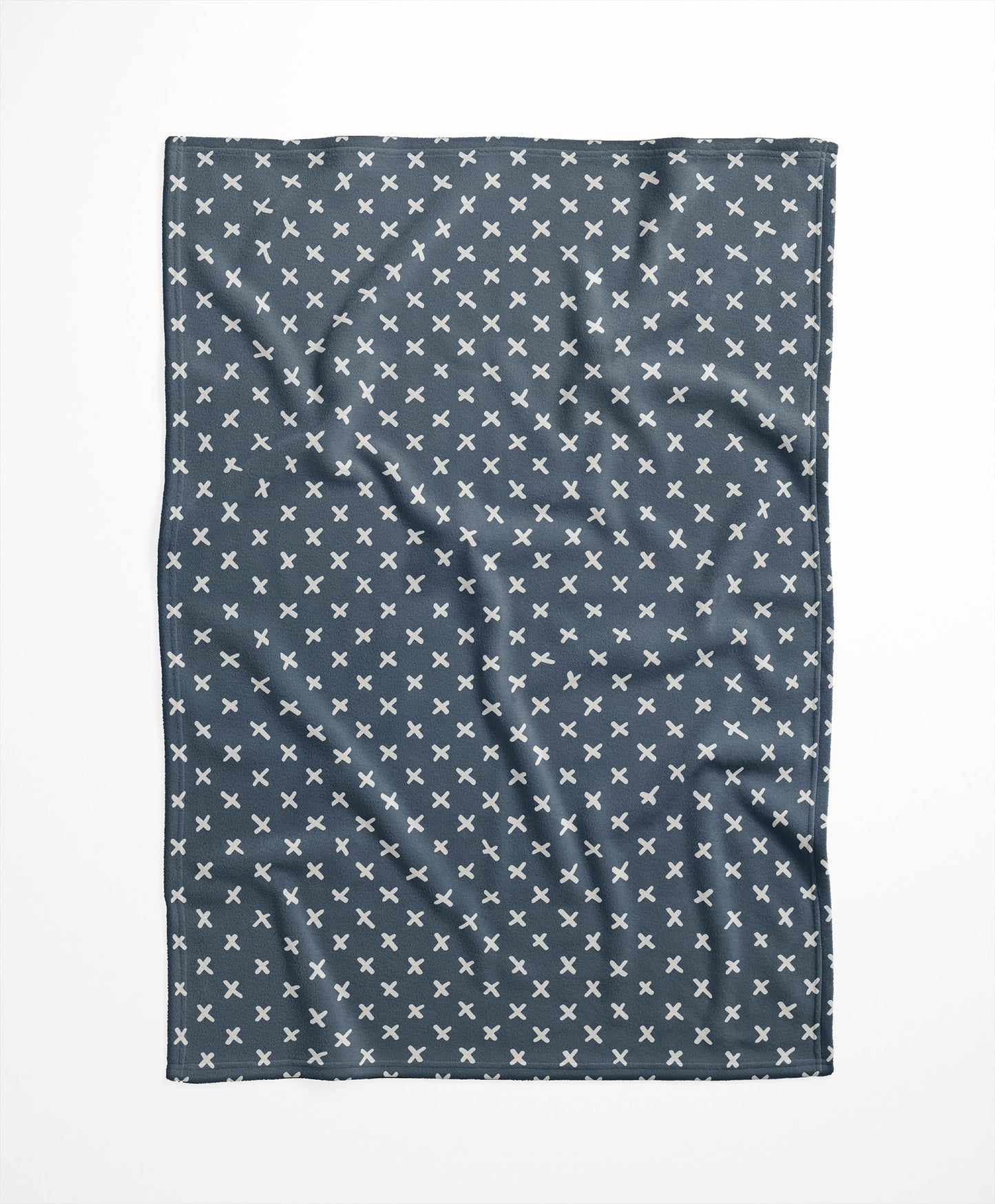 Criss Cross Velveteen Fleece Blanket