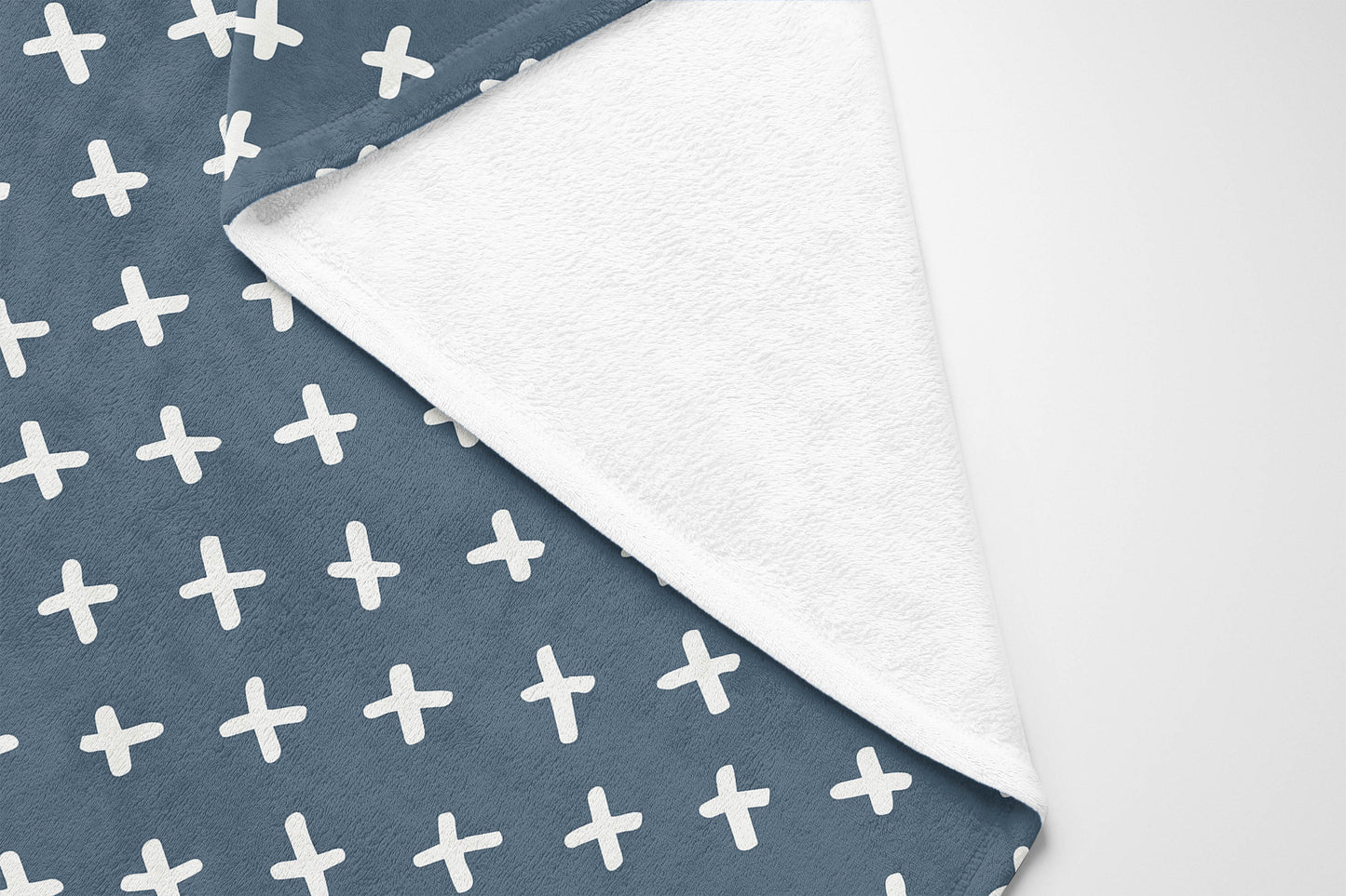 Criss Cross Velveteen Fleece Blanket