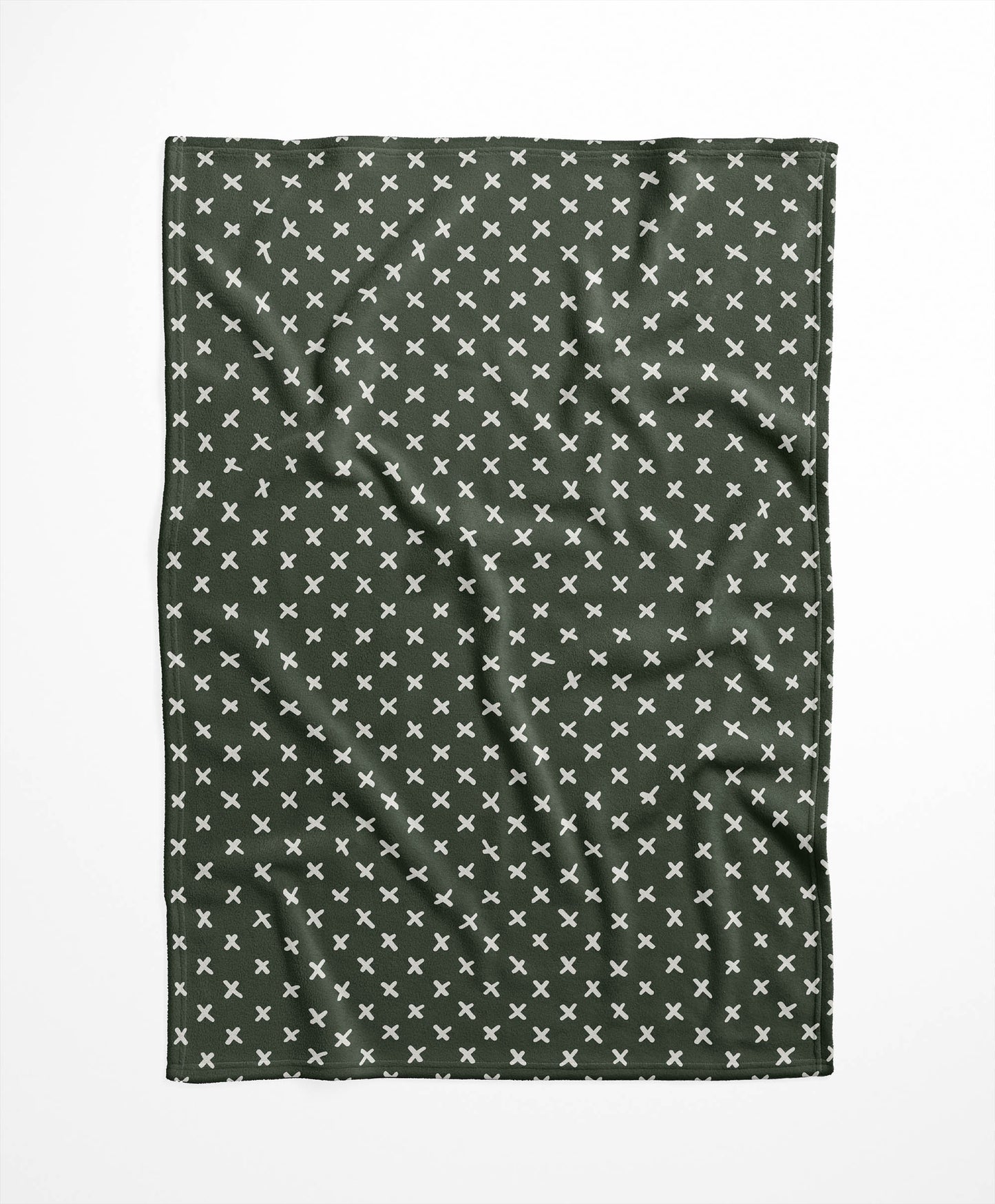 Criss Cross Velveteen Fleece Blanket