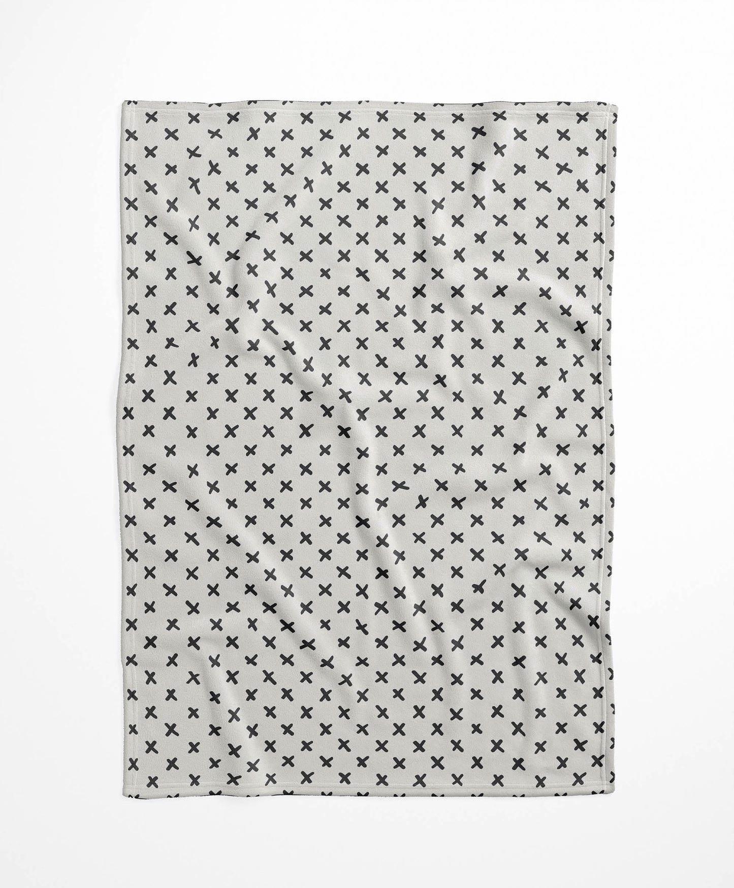 Criss Cross Velveteen Fleece Blanket