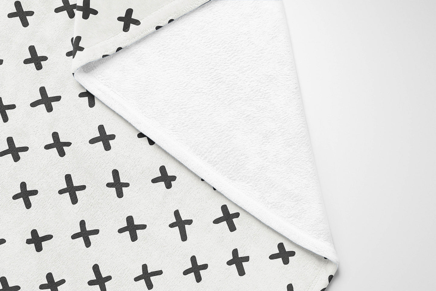 Criss Cross Velveteen Fleece Blanket