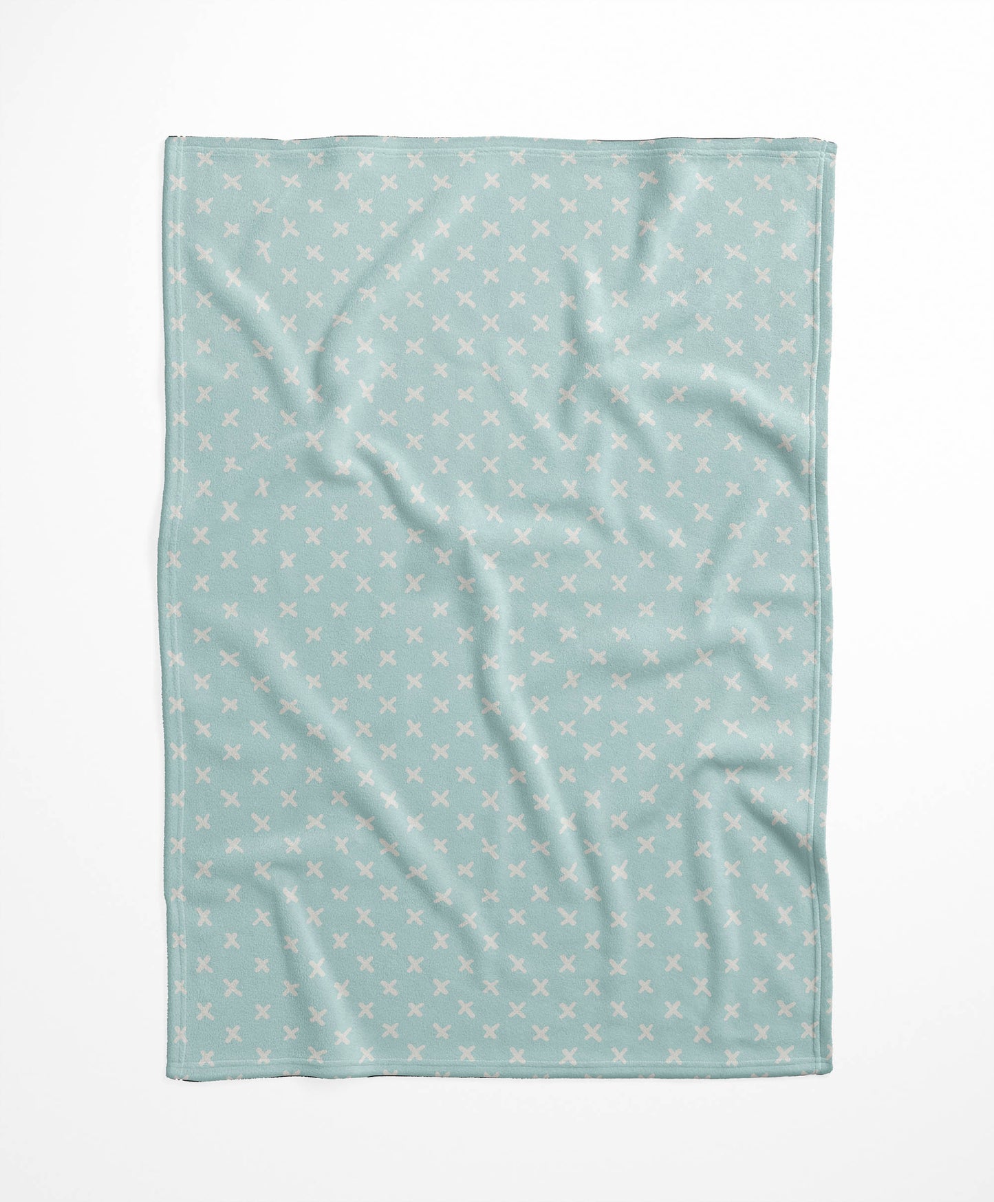 Criss Cross Velveteen Fleece Blanket