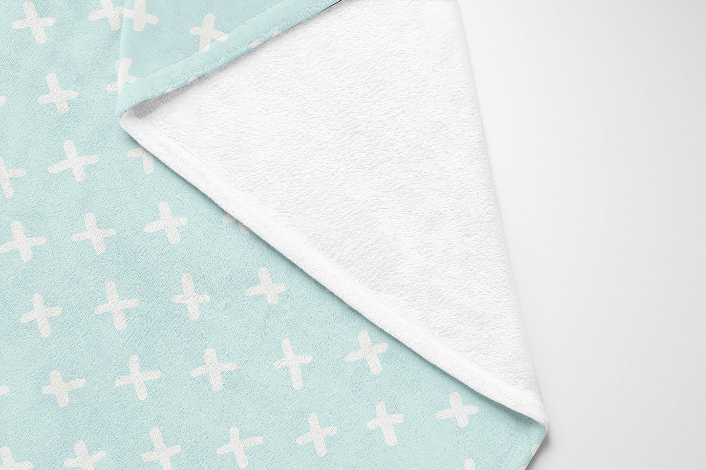 Criss Cross Velveteen Fleece Blanket