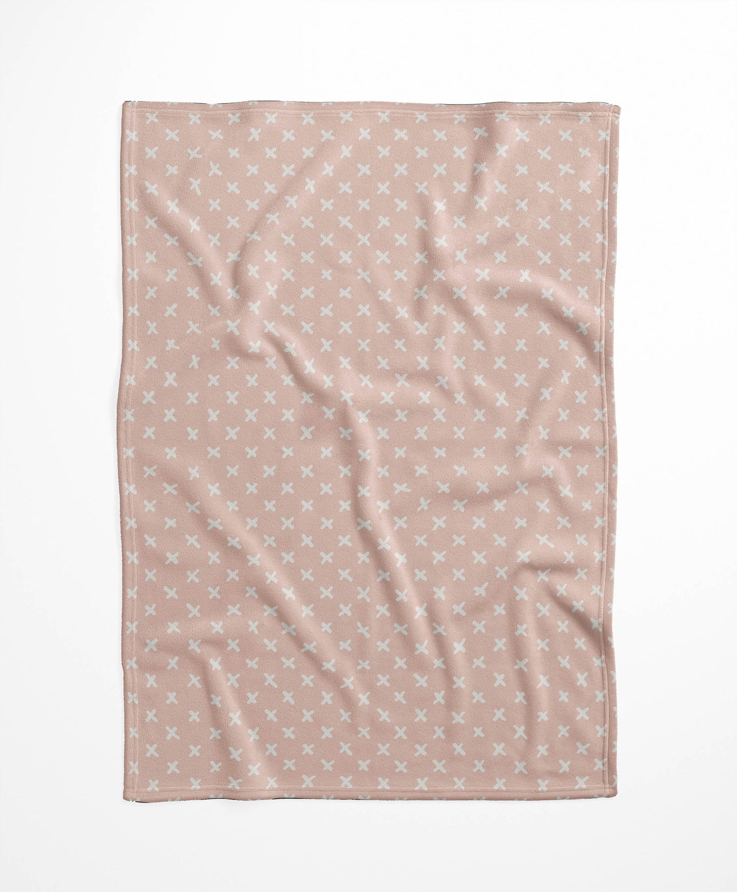 Criss Cross Velveteen Fleece Blanket