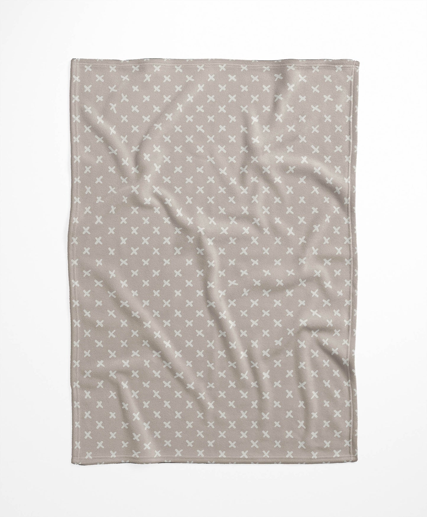 Criss Cross Velveteen Fleece Blanket