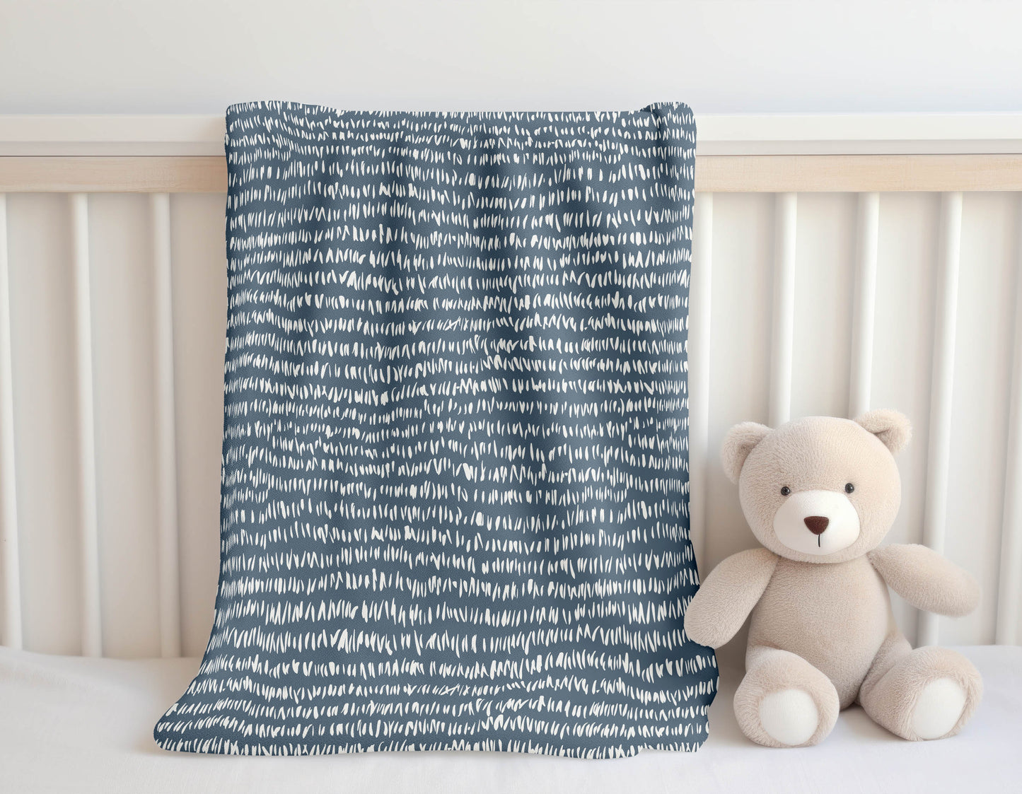 Crop Row Velveteen Fleece Blanket