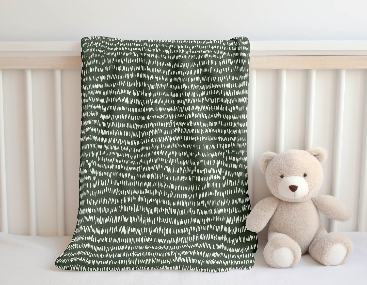Crop Row Velveteen Fleece Blanket