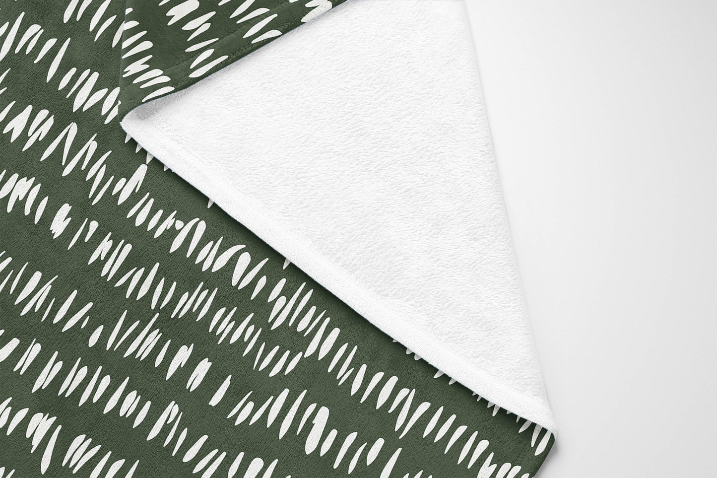 Crop Row Velveteen Fleece Blanket