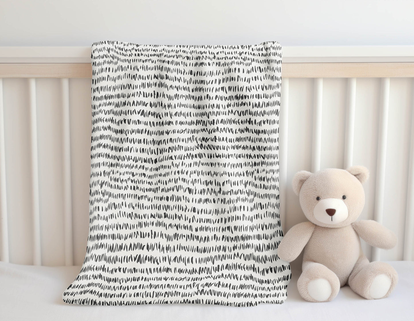 Crop Row Velveteen Fleece Blanket