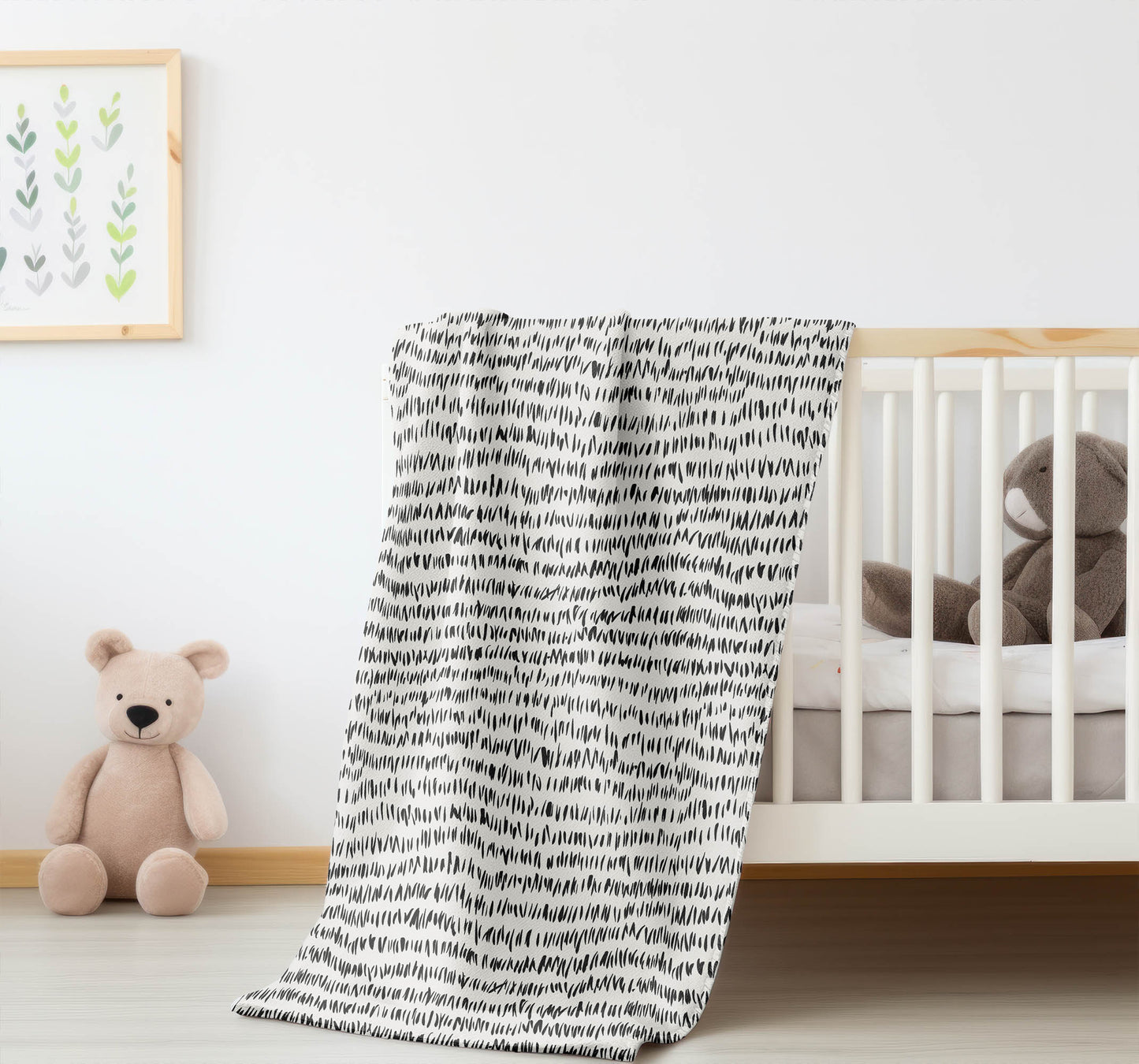 Crop Row Velveteen Fleece Blanket