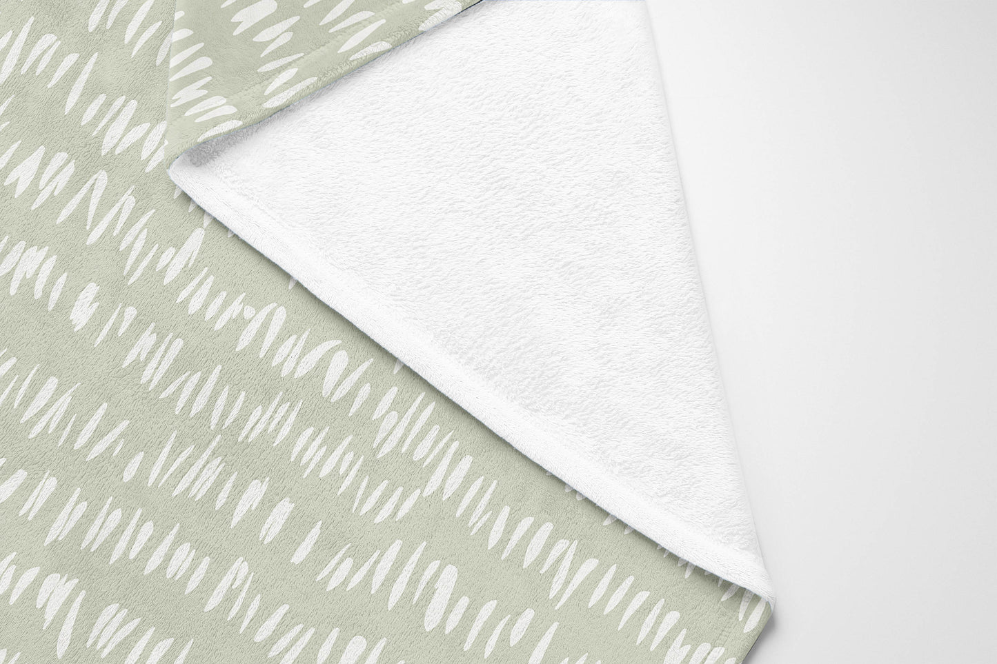 Crop Row Velveteen Fleece Blanket
