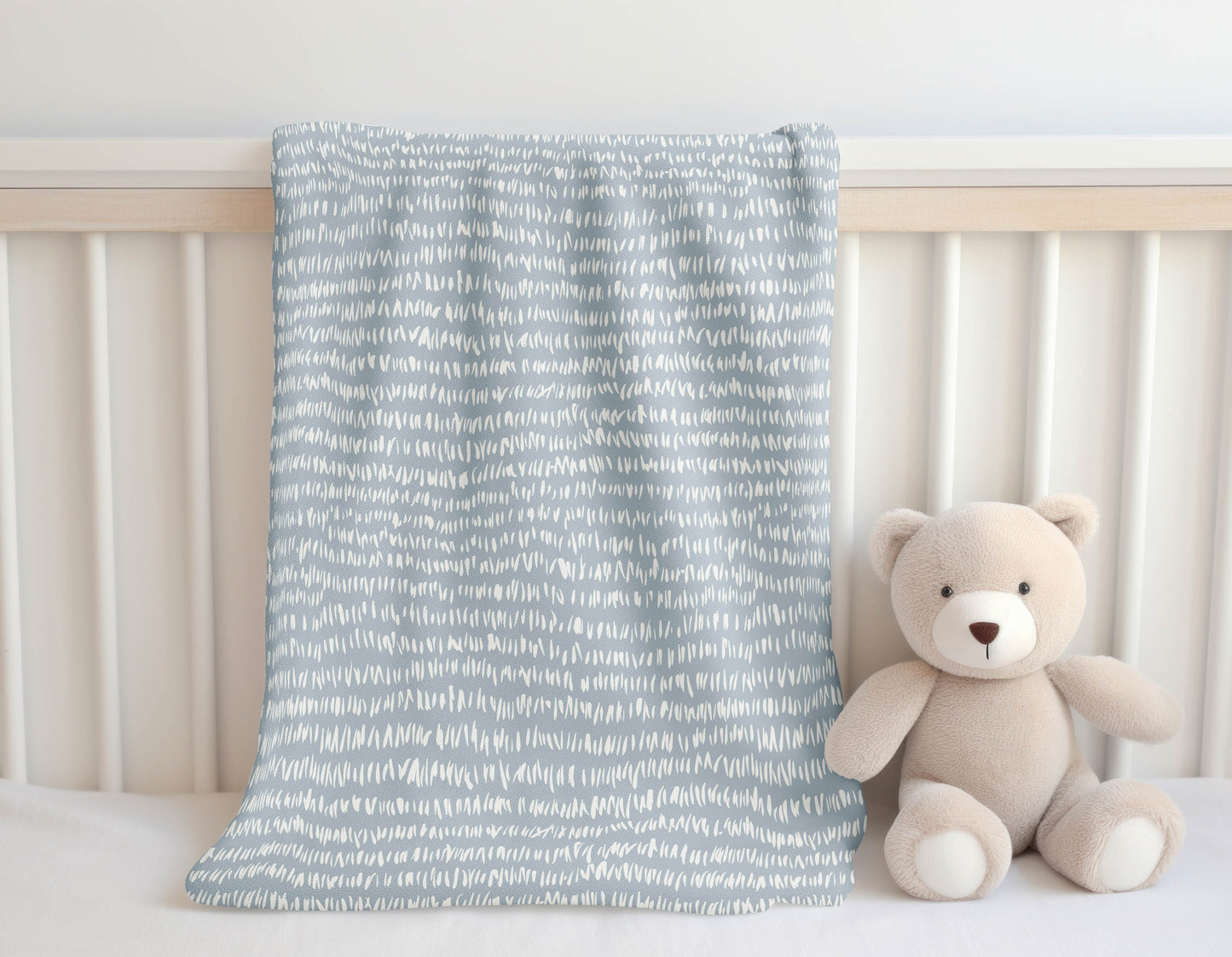 Crop Row Velveteen Fleece Blanket