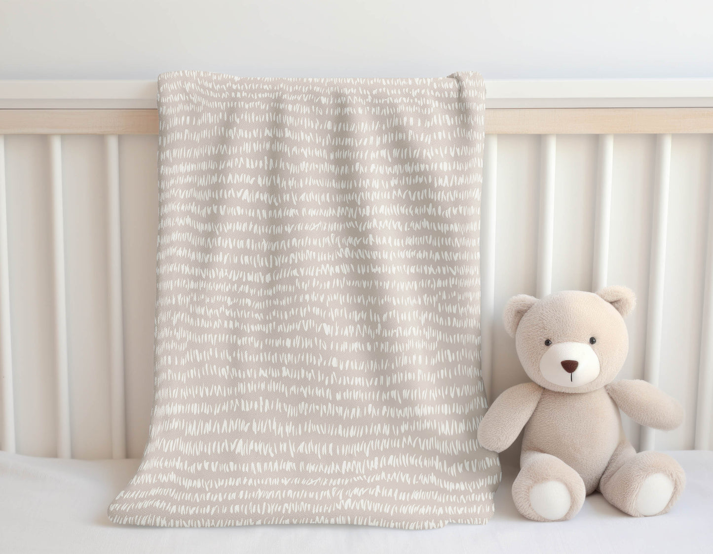 Crop Row Velveteen Fleece Blanket