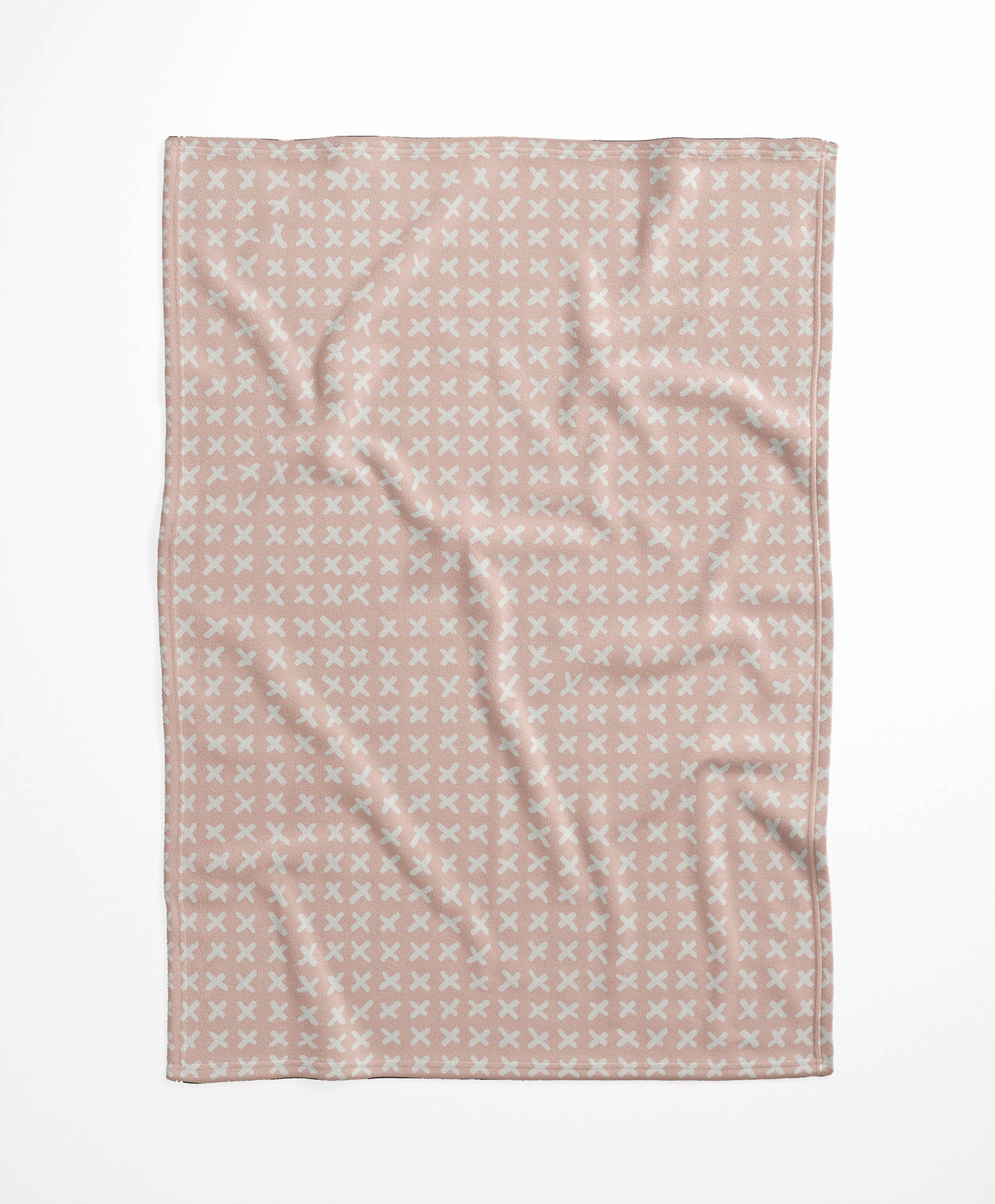 Cross Velveteen Fleece Blanket