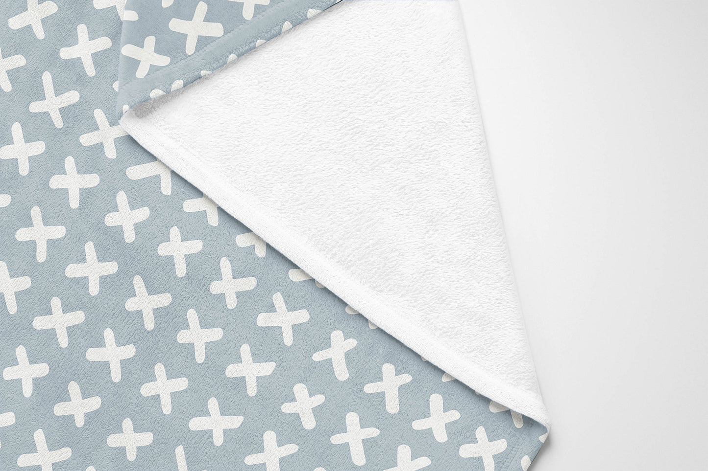 Cross Velveteen Fleece Blanket
