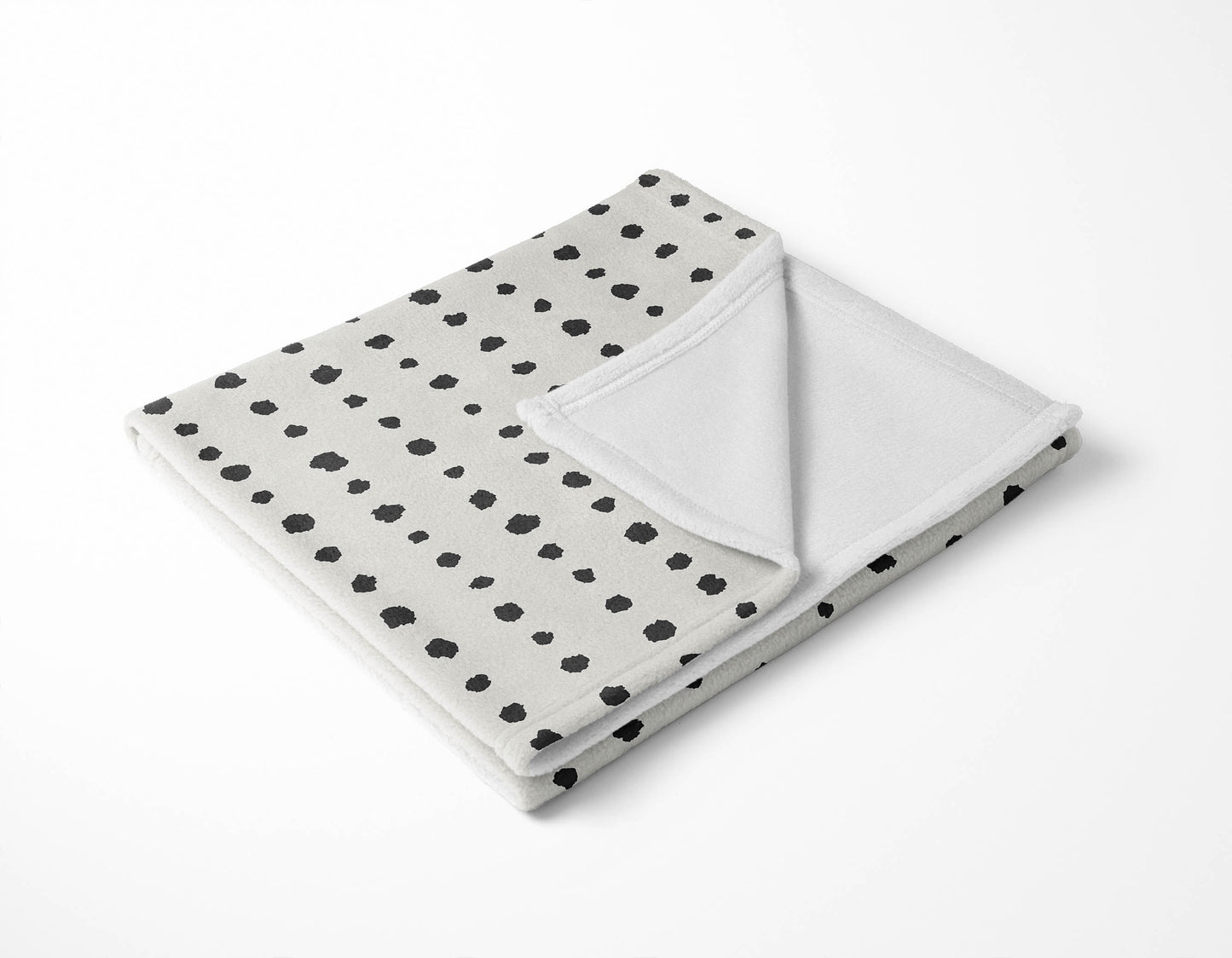 Dot Row Velveteen Fleece Blanket