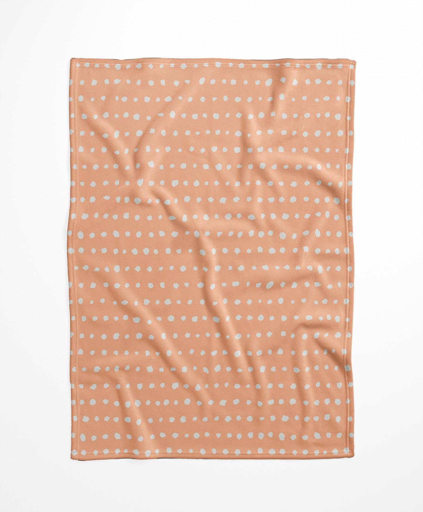 Dot Row Velveteen Fleece Blanket
