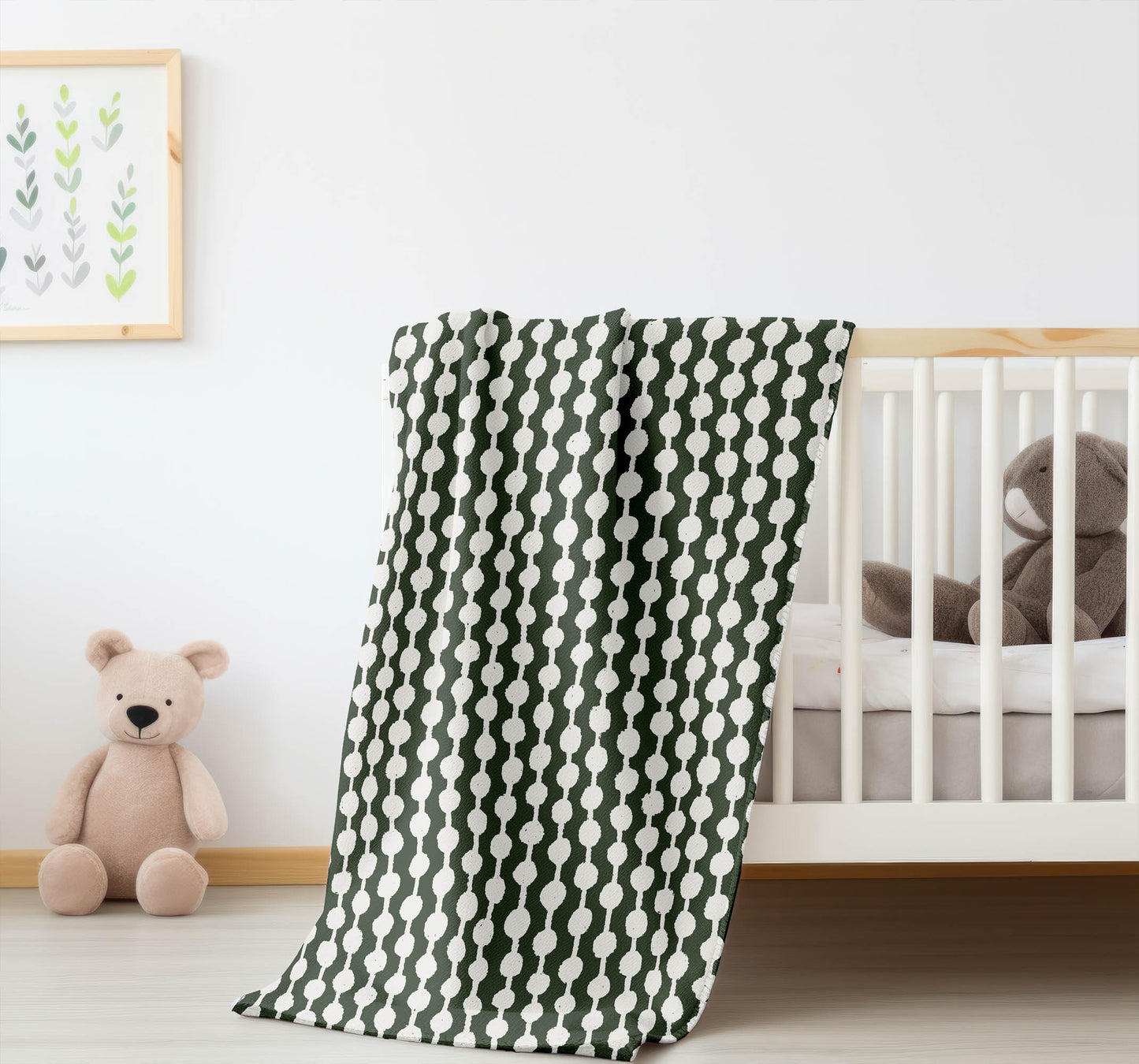 Dot Tied Velveteen Fleece Blanket