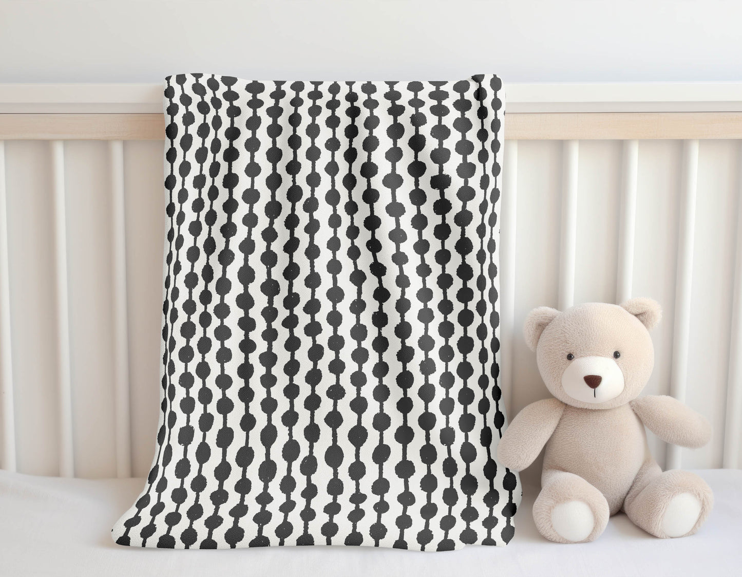 Dot Tied Velveteen Fleece Blanket