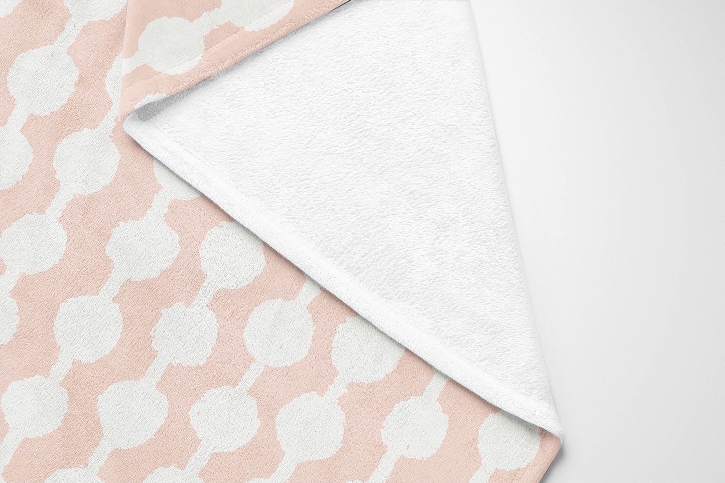 Dot Tied Velveteen Fleece Blanket