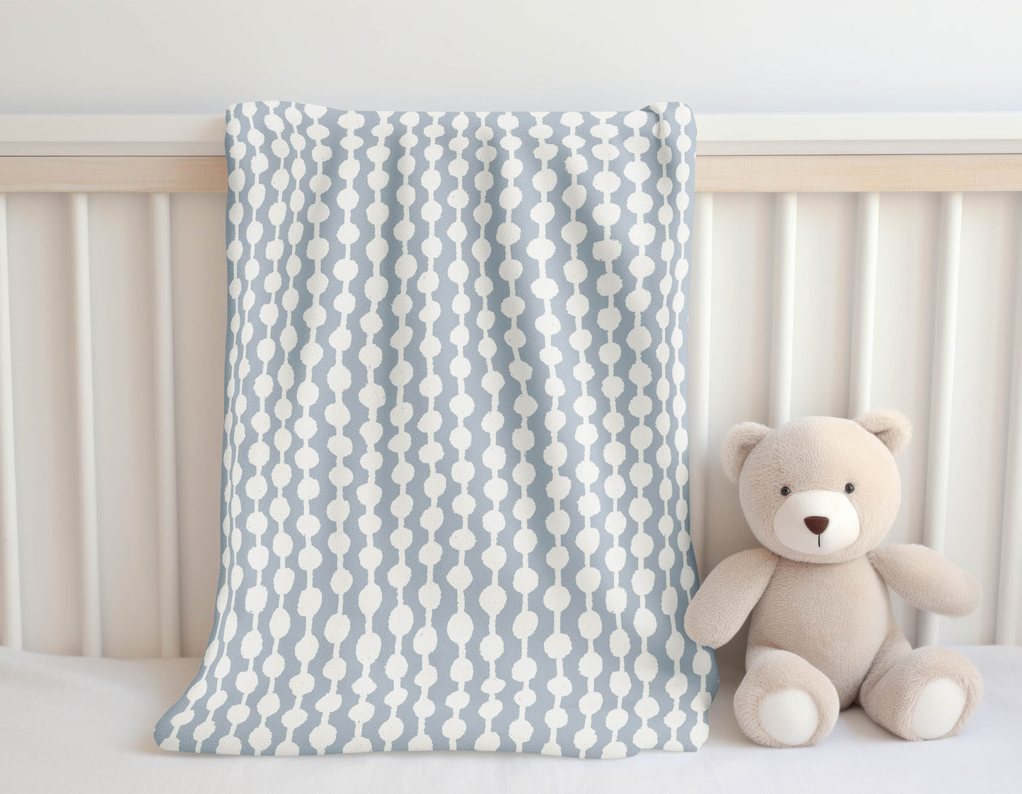 Dot Tied Velveteen Fleece Blanket