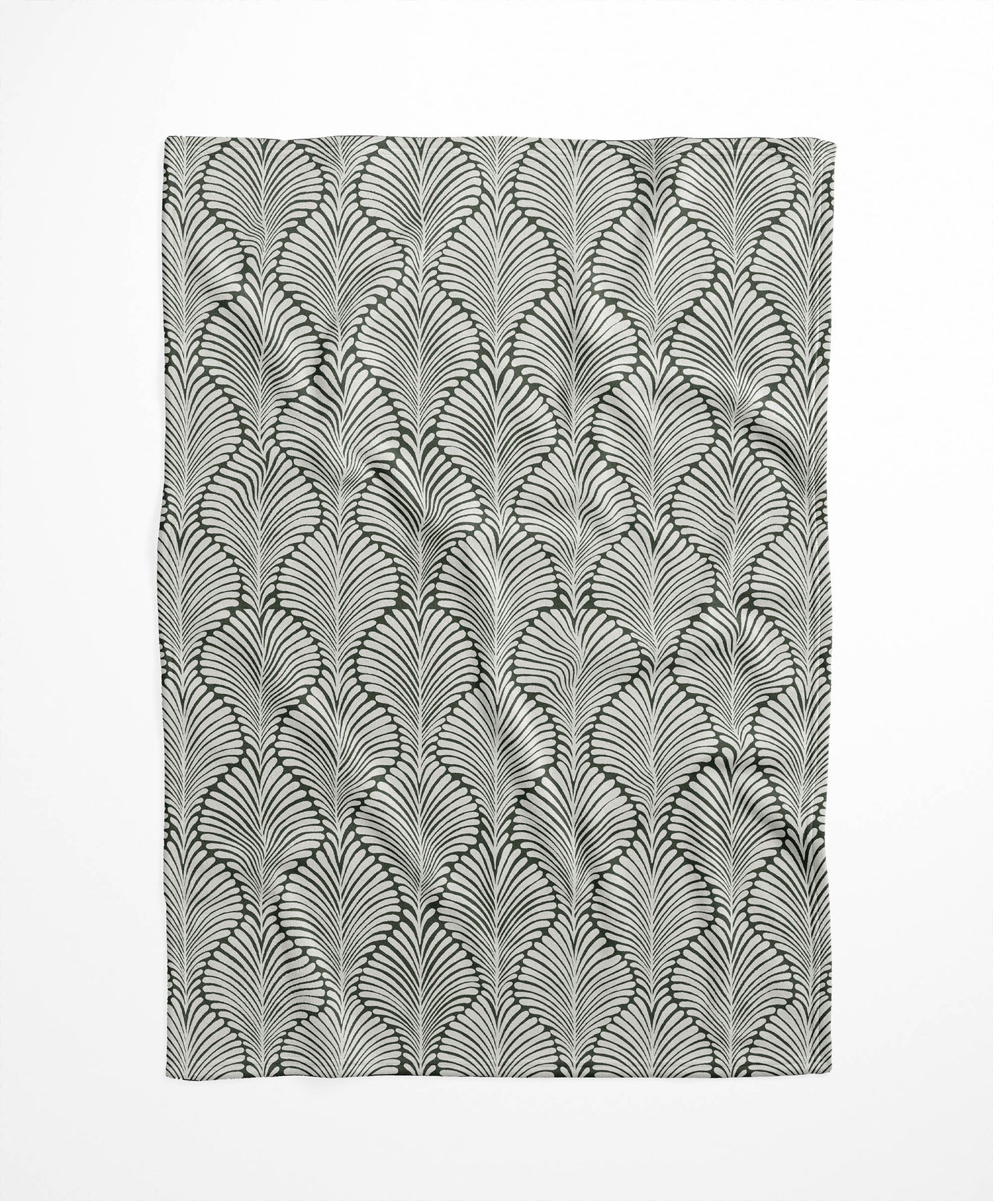 Elegant Palms Velveteen Fleece Blanket