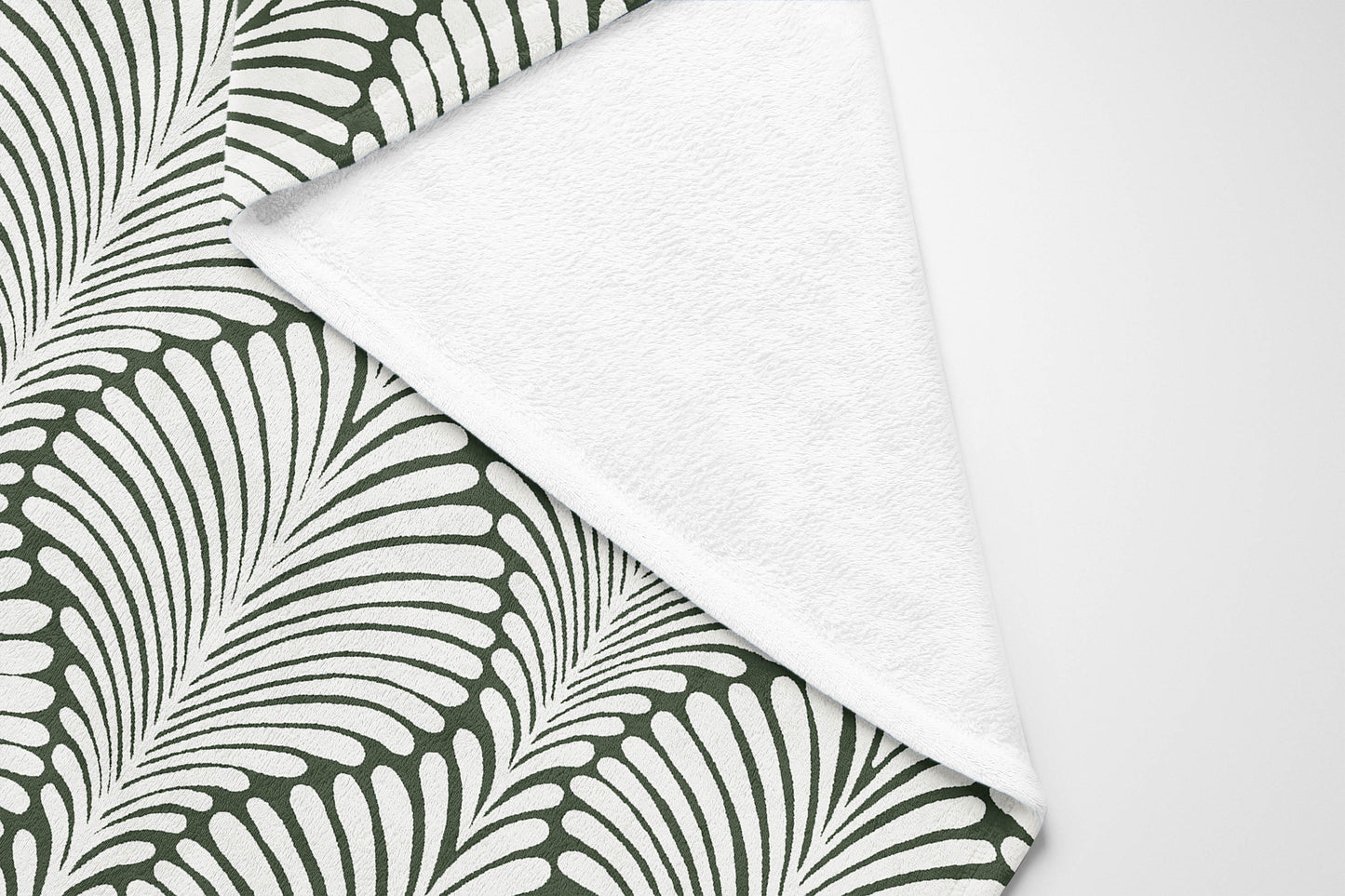 Elegant Palms Velveteen Fleece Blanket