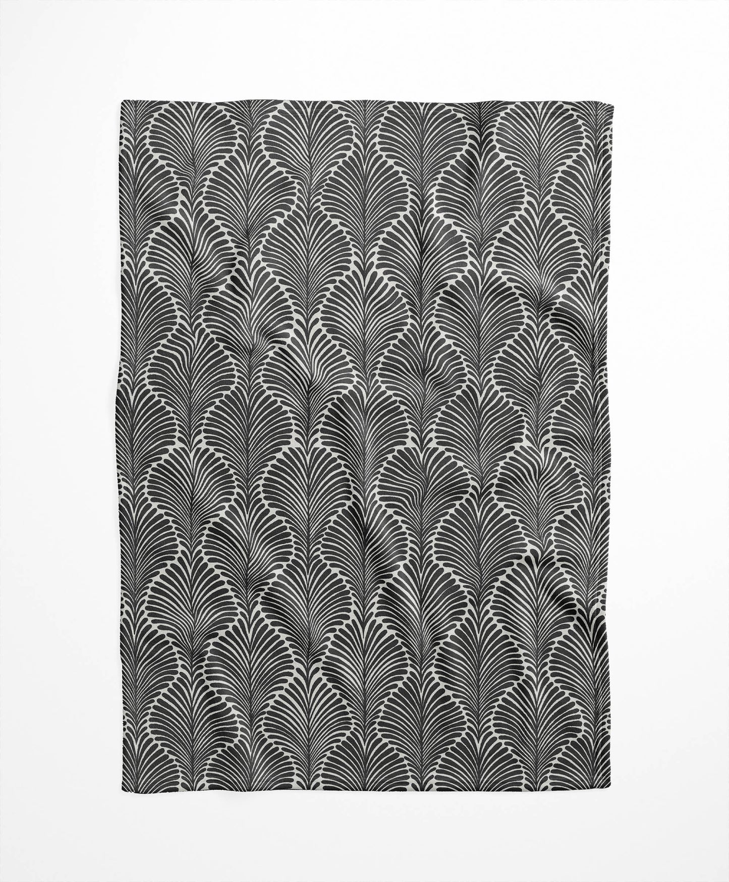 Elegant Palms Velveteen Fleece Blanket