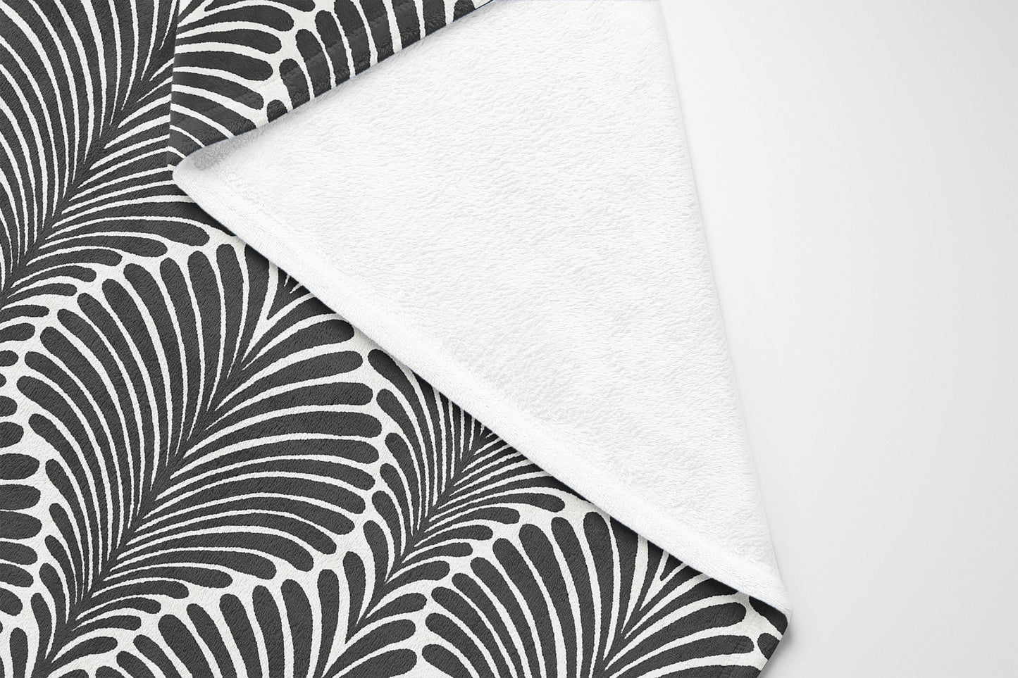 Elegant Palms Velveteen Fleece Blanket